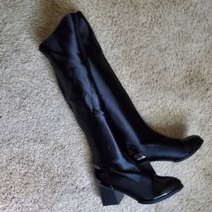 NWT patent leather boots!size245（US8.5）